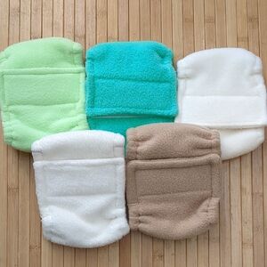 Male Dog Puppy Belly Band Diapers, Set of 5, Super Soft Fleece, NEW, Size Medium